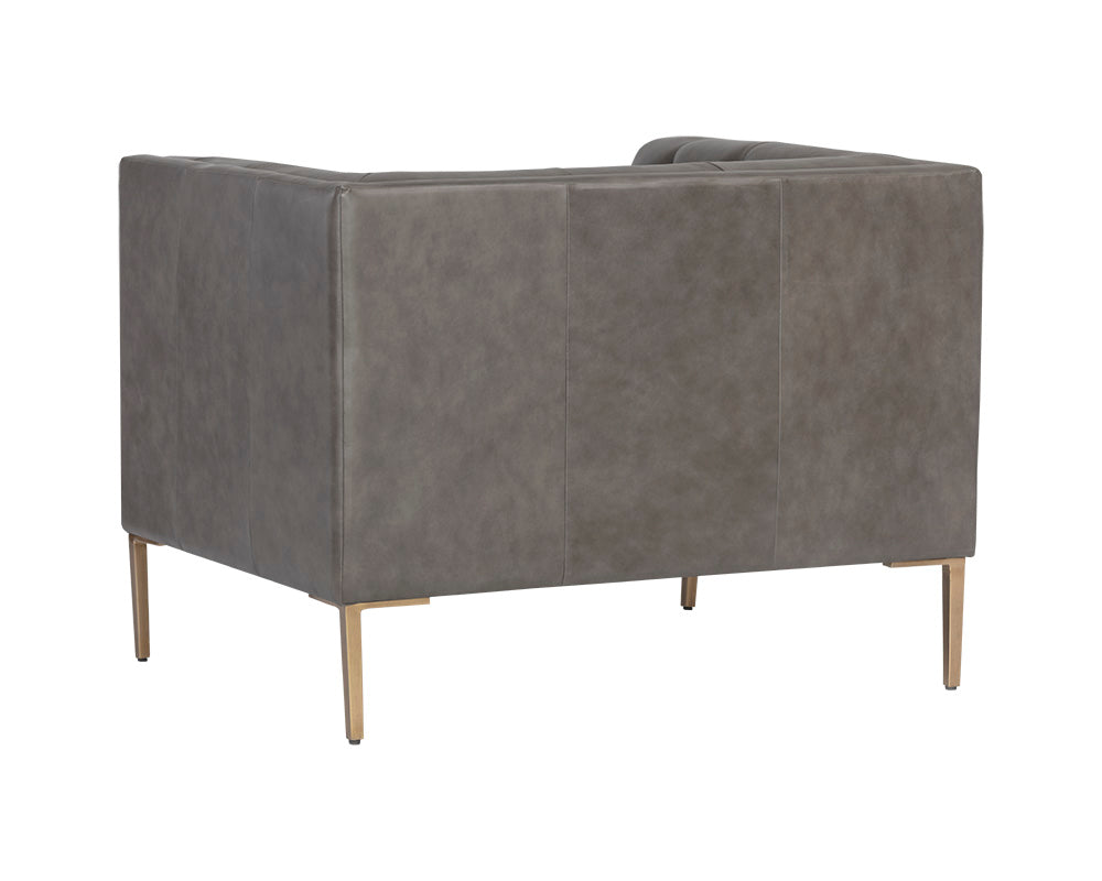 Sunpan Westin Armchair - Vintage Black Night/Caramel/Peacock/Steel Grey/Vanilla Leather