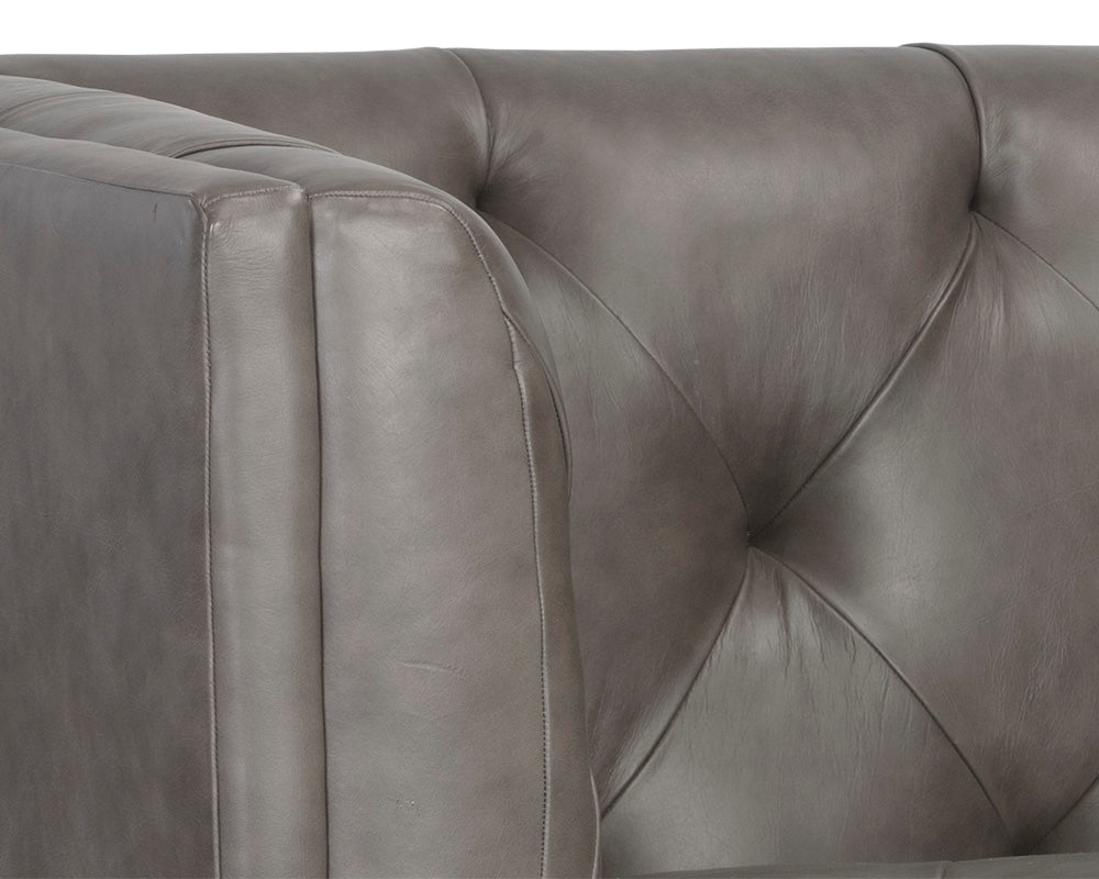 Sunpan Westin Armchair - Vintage Black Night/Caramel/Peacock/Steel Grey/Vanilla Leather