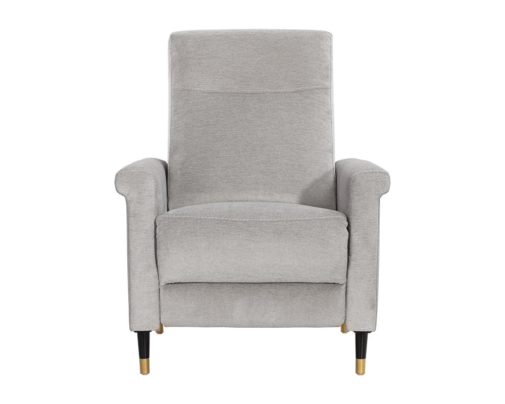 Sunpan Rupert Recliner In Abbington Black/Polo Club Stone