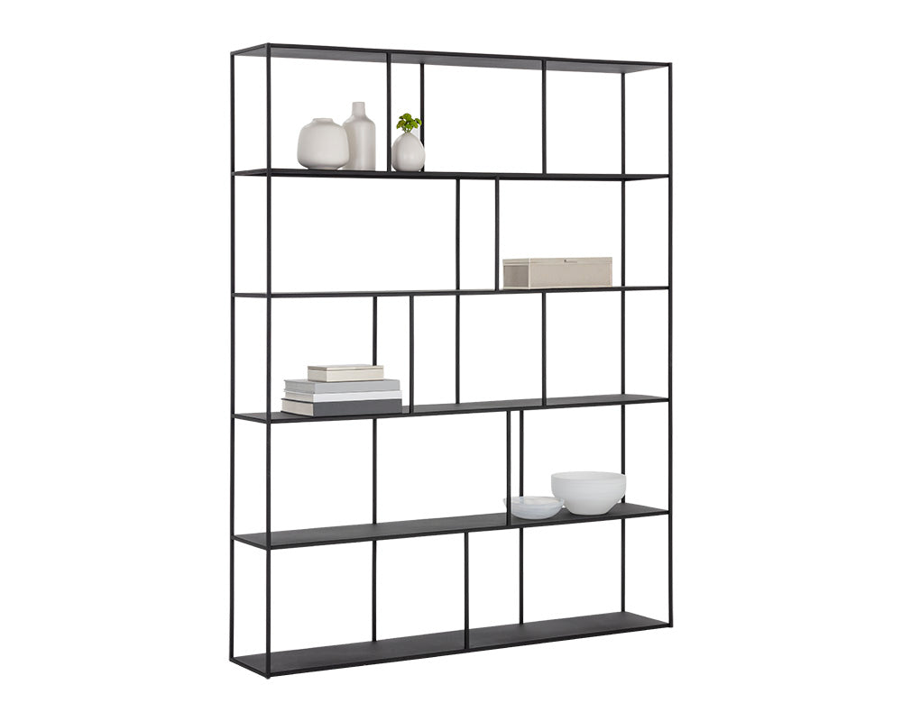 Sunpan Eiffel Bookcase - Extra Large - Antique Brass/Black