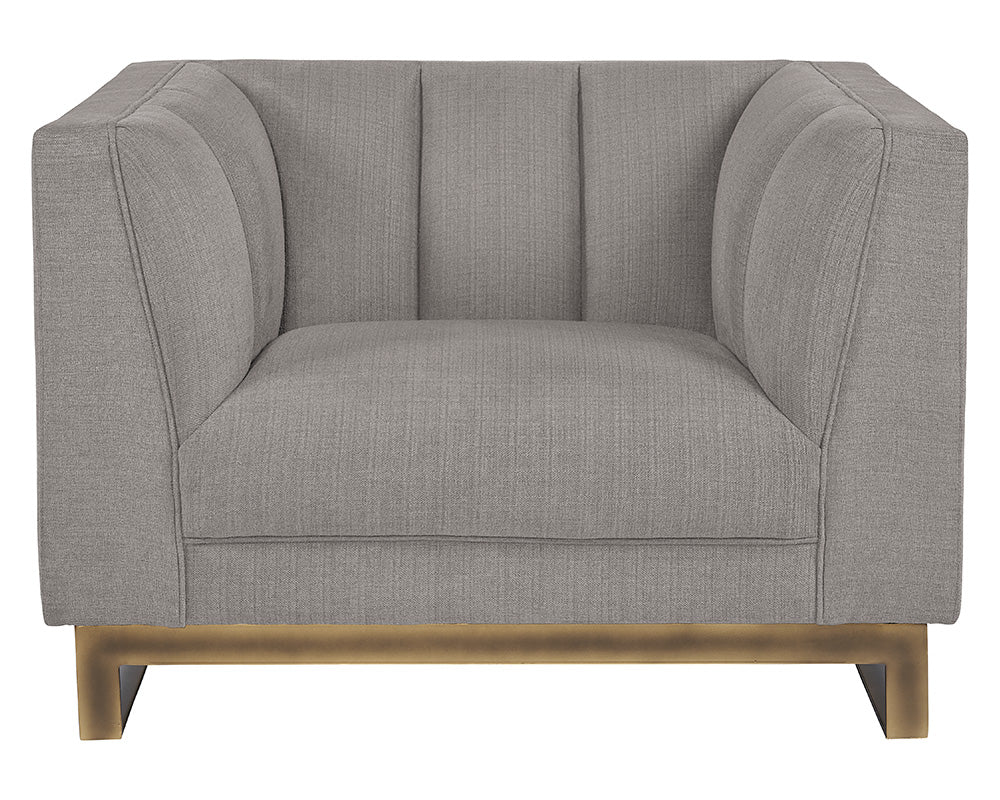 Sunpan Parker Armchair - Zenith Graphite Grey/Soft Grey