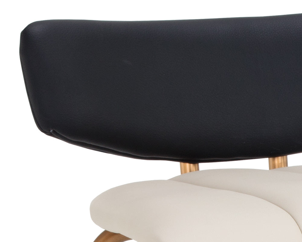 Sunpan Lorelei Counter Stool - Dillon Cream/Dillon Cream and Dillon Black