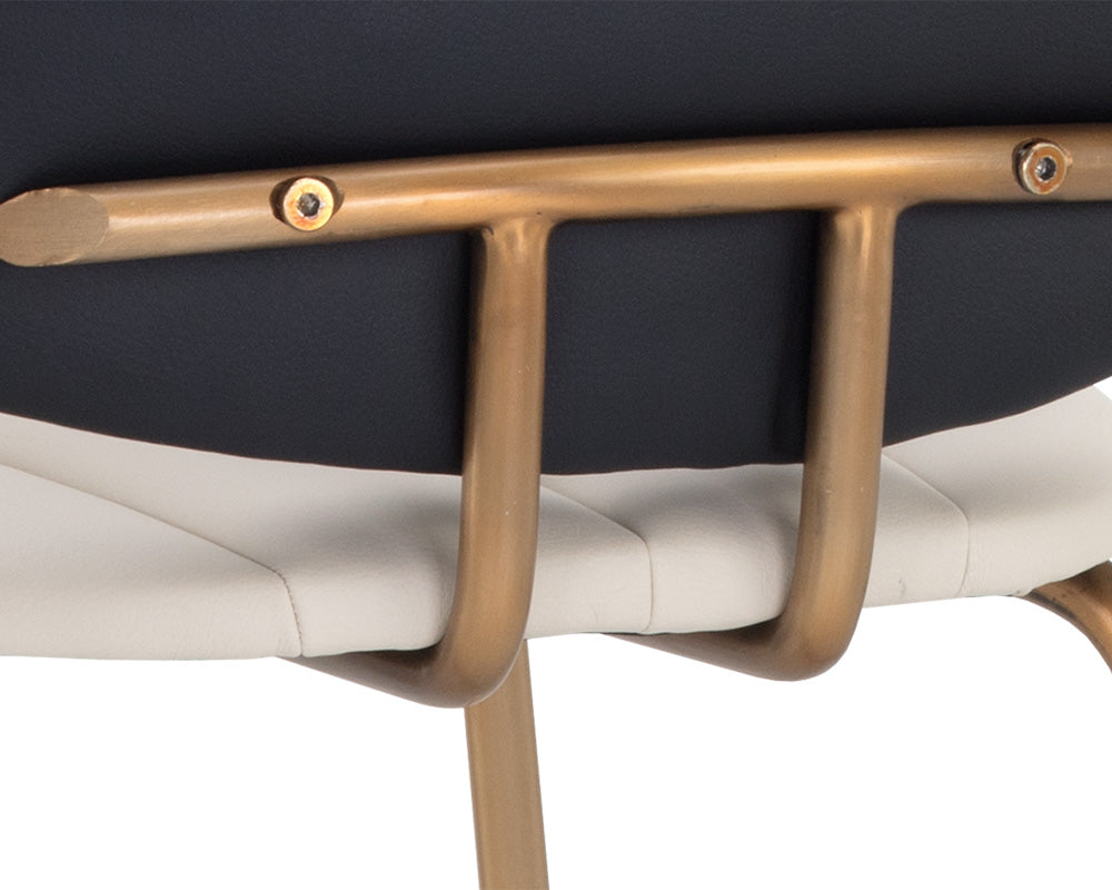 Sunpan Lorelei Counter Stool - Dillon Cream/Dillon Cream and Dillon Black