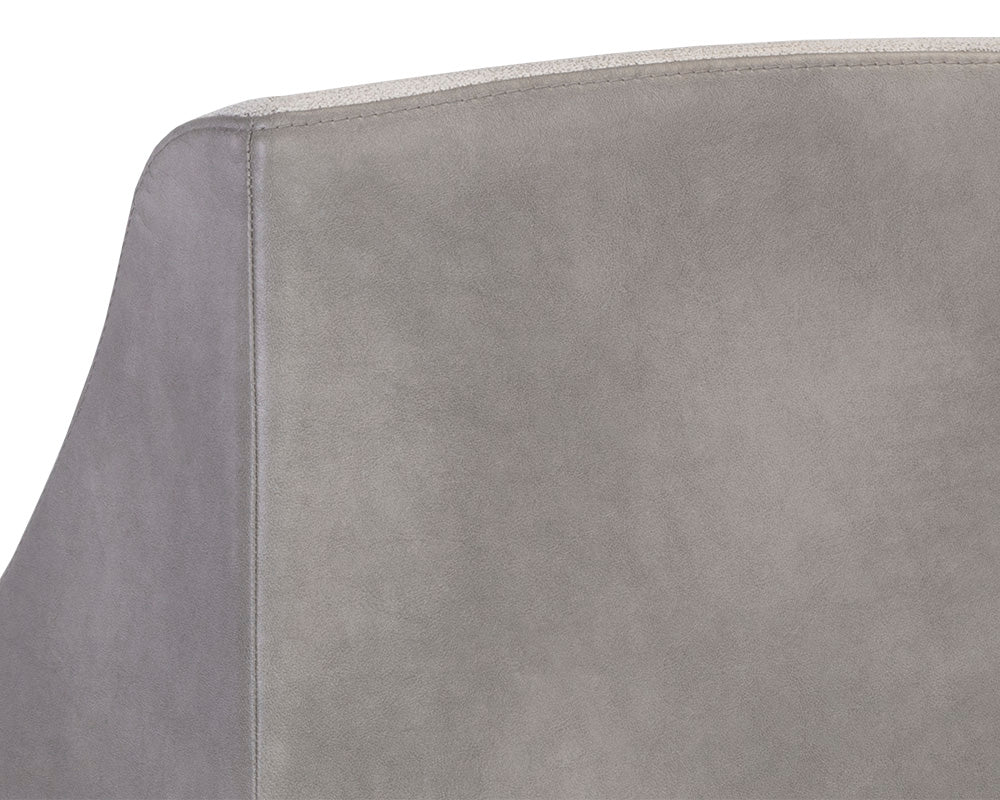 Sunpan Dalary Counter Stool - Bravo Metal / Polo Club Stone