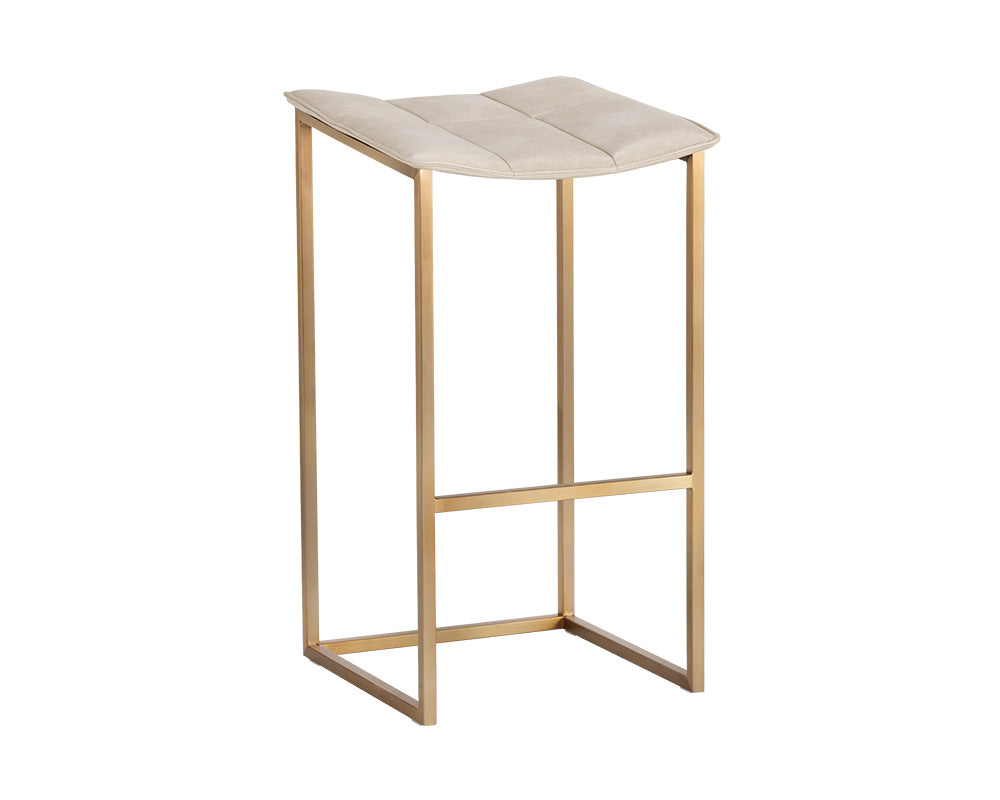 Sunpan Faye Barstool - Bravo Black/Cream