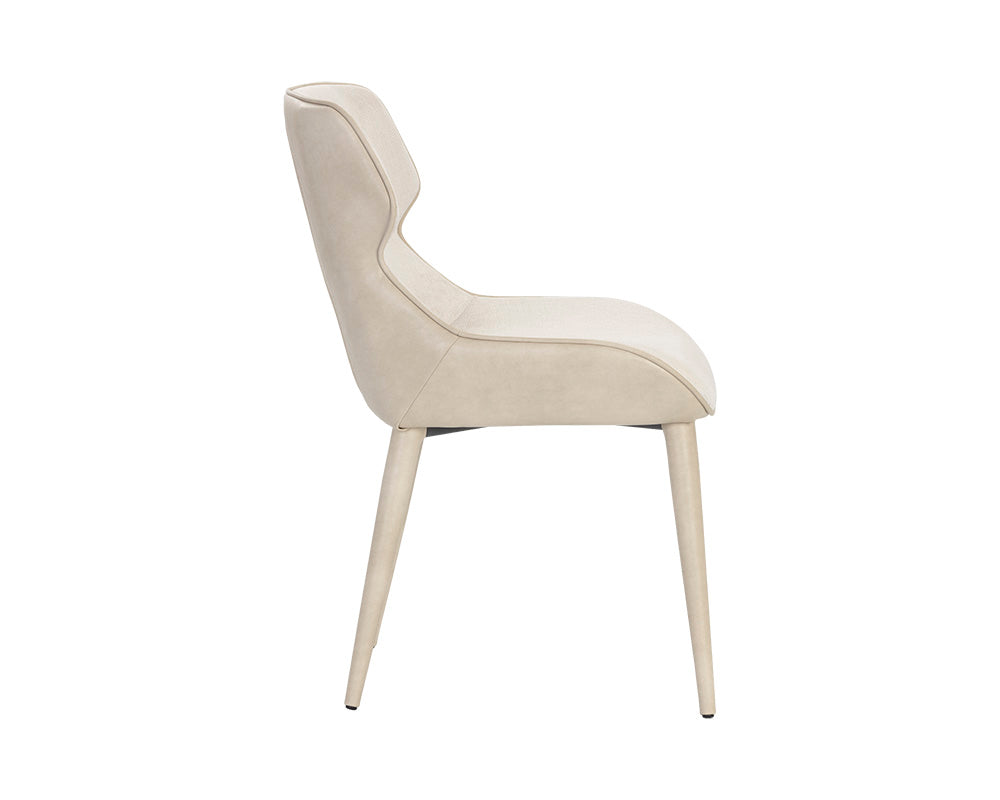 Sunpan Jesmond Dining Chair - Polo Club Muslin And Bravo Cream/Polo Club Stone And Antonio Charcoal