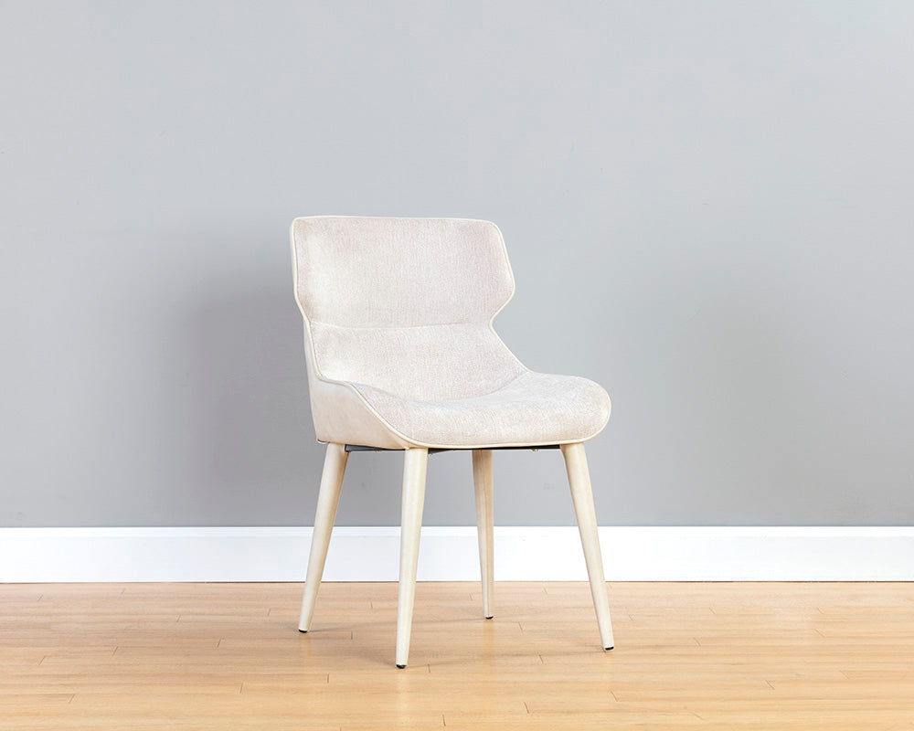 Sunpan Jesmond Dining Chair - Polo Club Muslin And Bravo Cream/Polo Club Stone And Antonio Charcoal