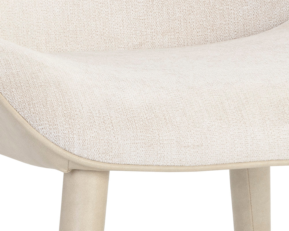 Sunpan Jesmond Dining Chair - Polo Club Muslin And Bravo Cream/Polo Club Stone And Antonio Charcoal