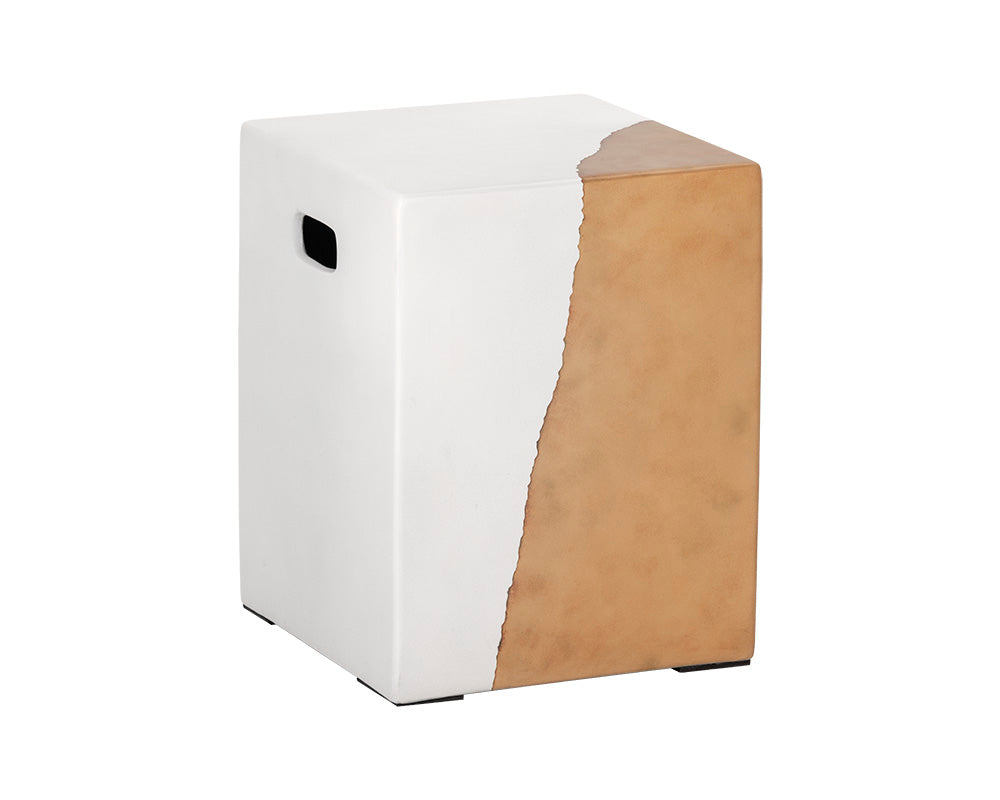 Sunpan Kyson End Table - Gold/Silver