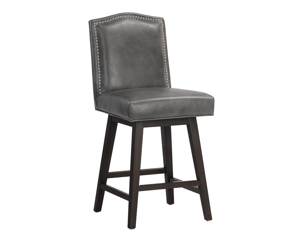 SUNPAN Maison Swivel Counter Stool - Overcast Grey