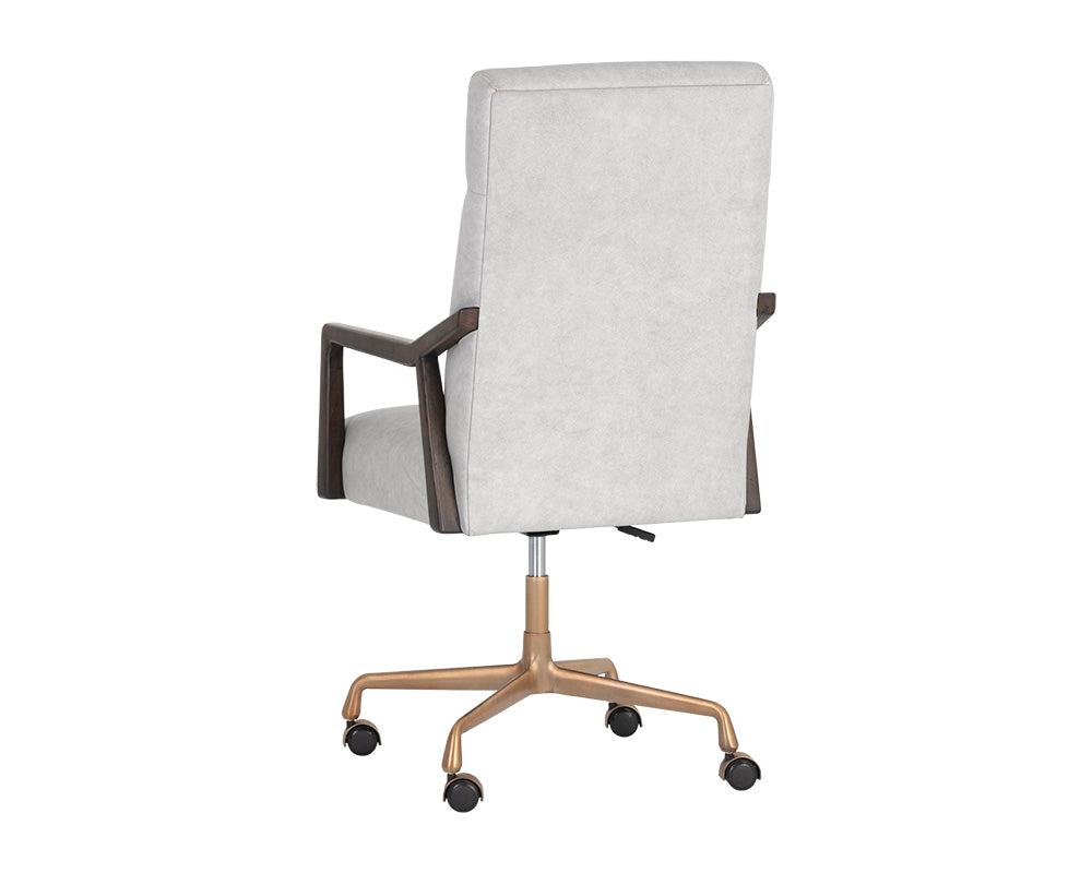 Sunpan Collin Office Chair in Brown/Natural