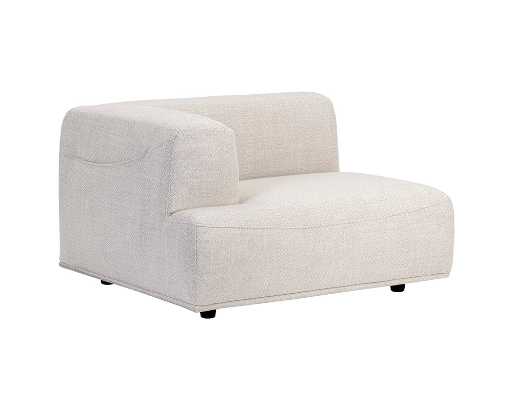 Sunpan Darren Modular - Left/Right Armchair - Moto Stucco