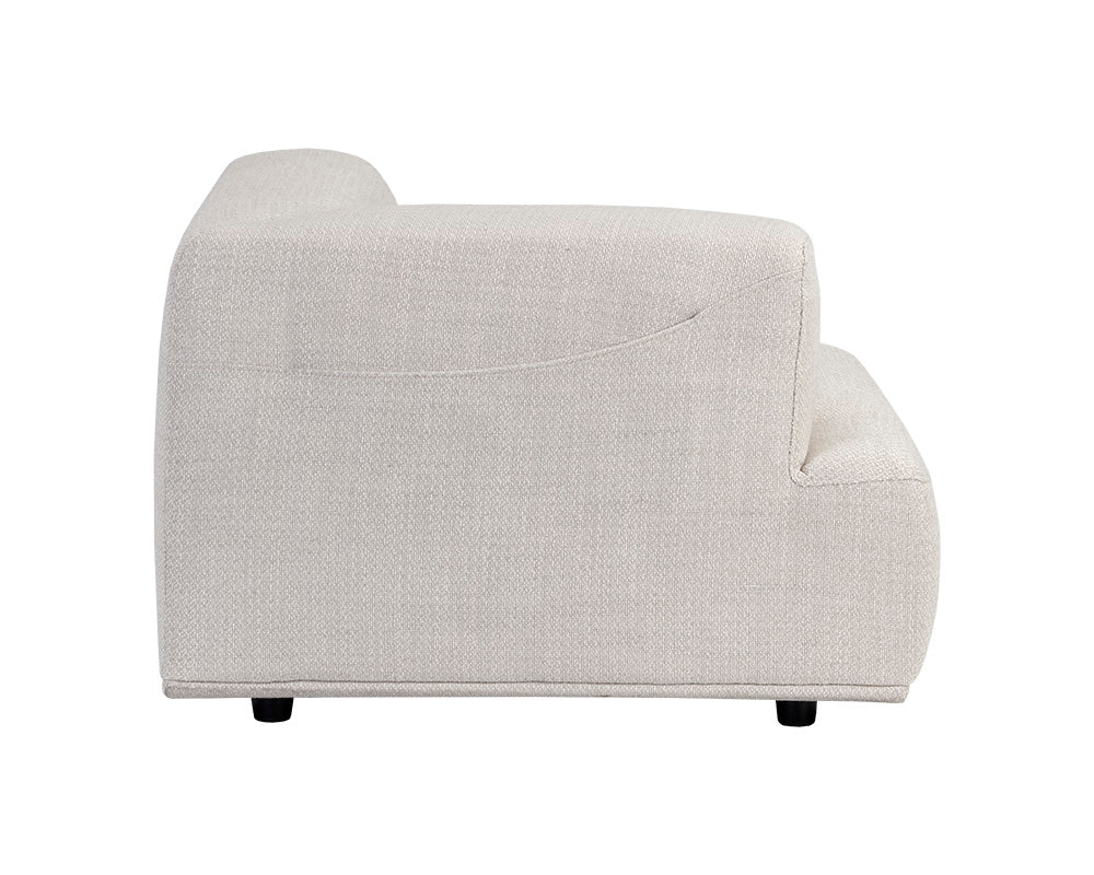 Sunpan Darren Modular - Left/Right Armchair - Moto Stucco