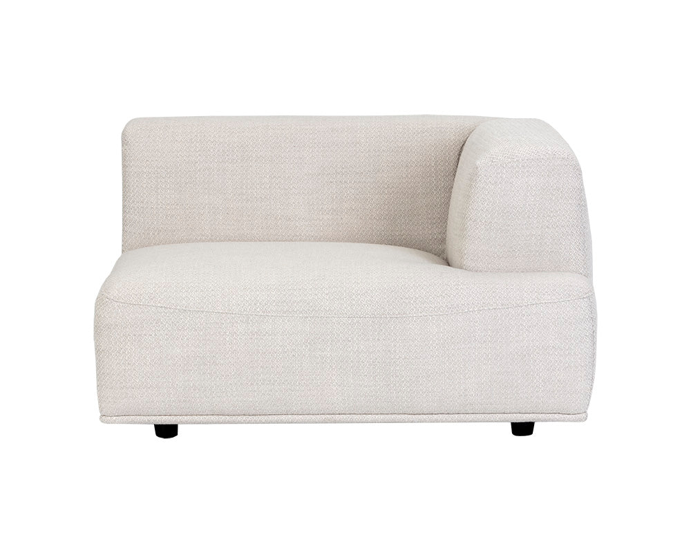 Sunpan Darren Modular - Left/Right Armchair - Moto Stucco