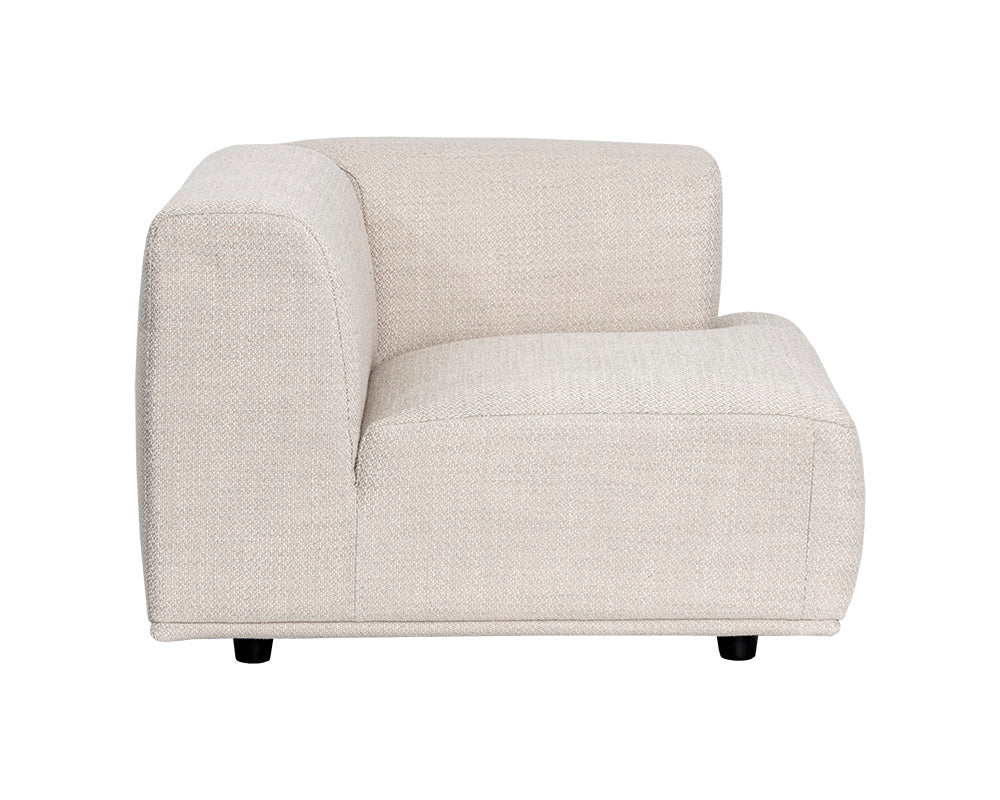 Sunpan Darren Modular - Left/Right Armchair - Moto Stucco