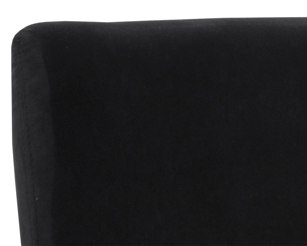 Sunpan Bellevue Lounge Chair - Abbington Black and Bravo Black/Belfast Heather Grey and Bravo Ash