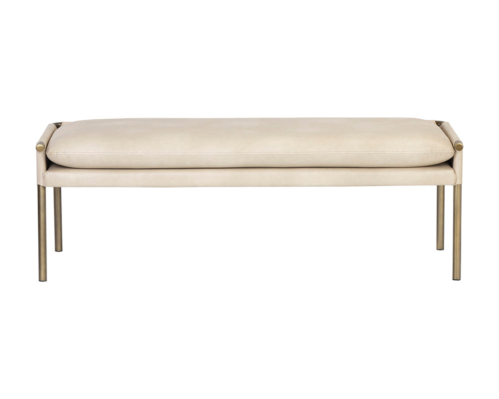 Sunpan Bellevue Bench - Abbington Black and Bravo Black / Belfast Heather Grey and Bravo Ash / Bravo Cream