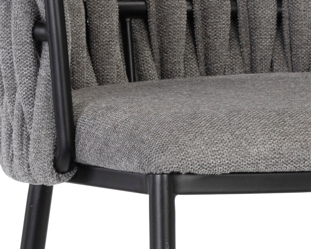 Sunpan Sarai Barstool - Belfast Heather Grey/Belfast Koala Grey