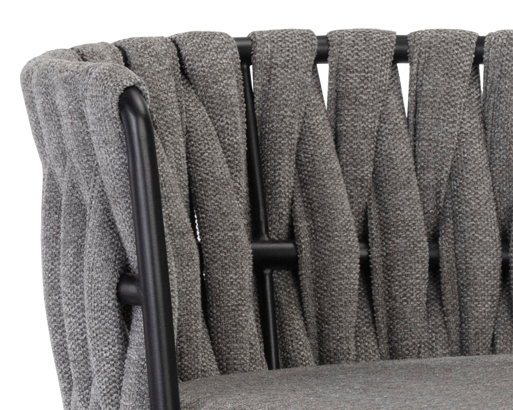 Sunpan Sarai Barstool - Belfast Heather Grey/Belfast Koala Grey