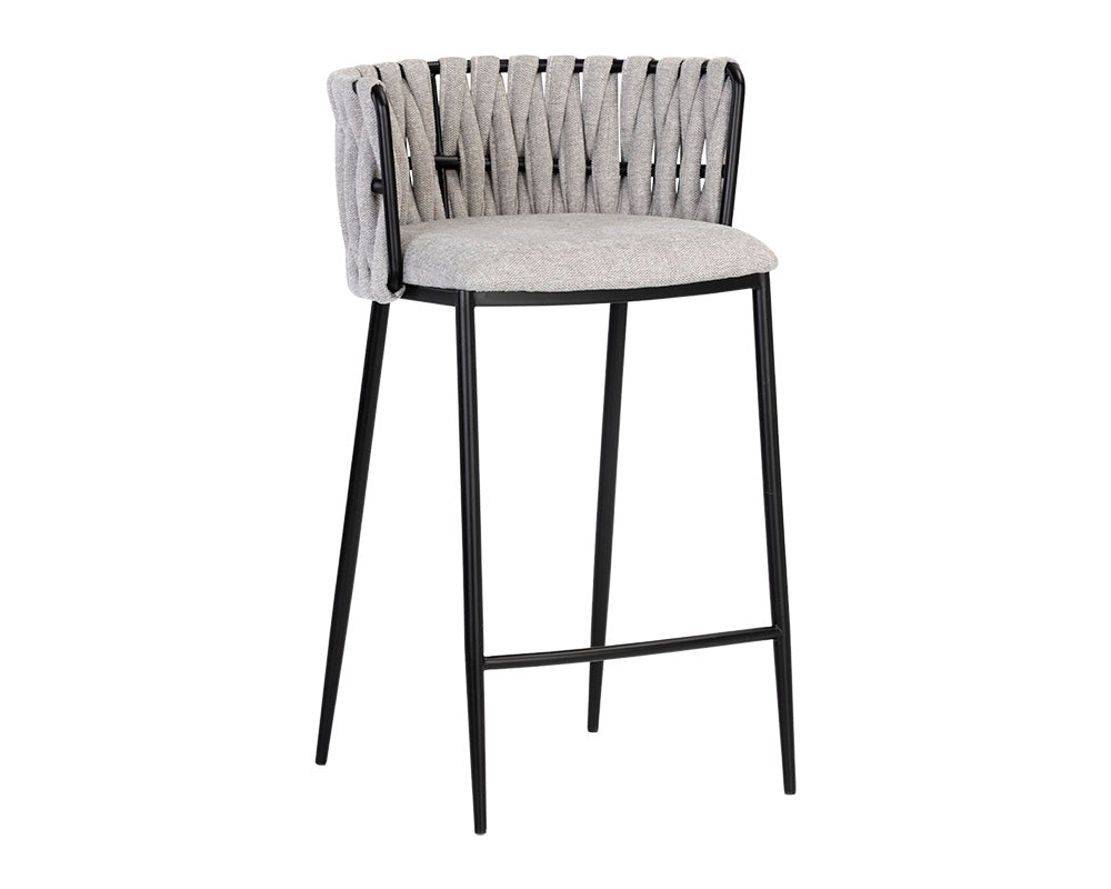 Sunpan Sarai Counter Stool - Belfast Heather Grey/Belfast Koala Grey