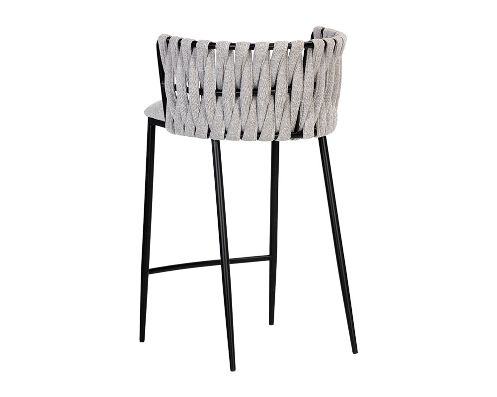 Sunpan Sarai Counter Stool - Belfast Heather Grey/Belfast Koala Grey