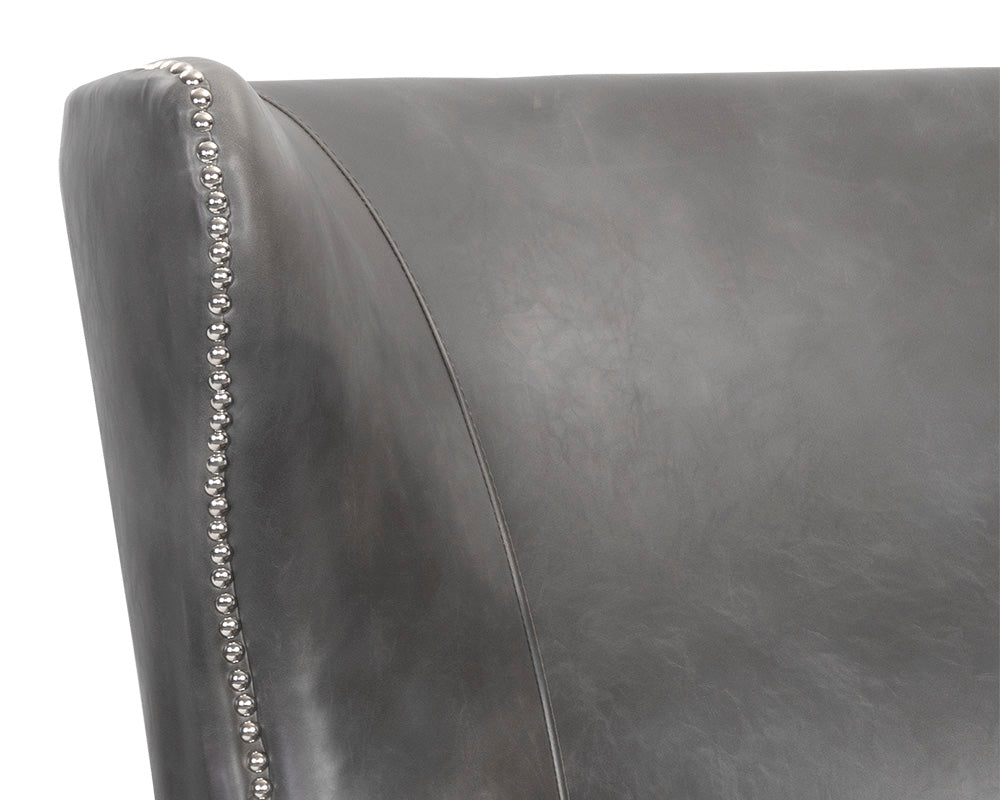 Sunpan Royalton Lounge Chair - Castillo Cream/Tobacco Tan/Overcast Grey