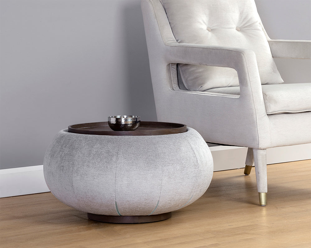 Sunpan Zenzi End Table - Bravo Black/Polo Club Stone