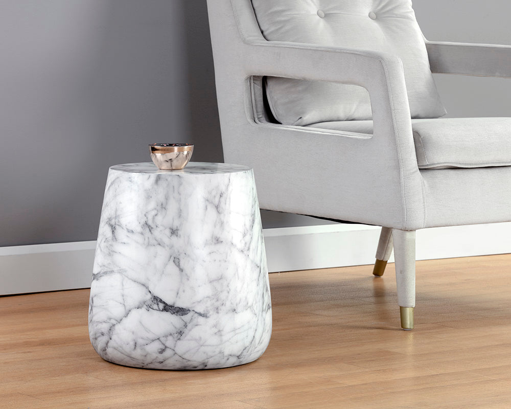 Sunpan Aries Side Table - Gold / Silver