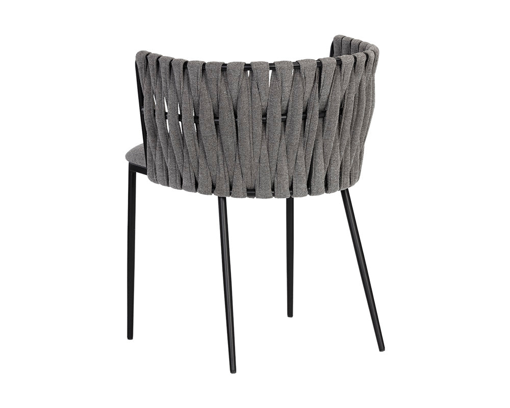 Sunpan Sarai Dining Armchair - Belfast Heather Grey/Belfast Koala Grey