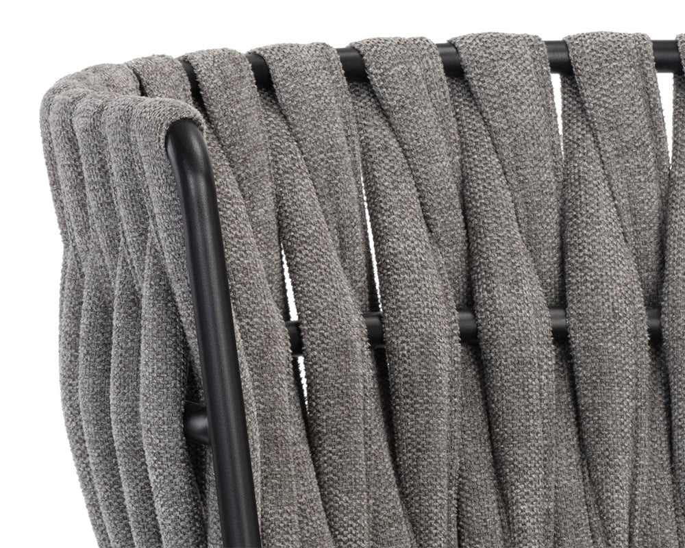 Sunpan Sarai Dining Armchair - Belfast Heather Grey/Belfast Koala Grey
