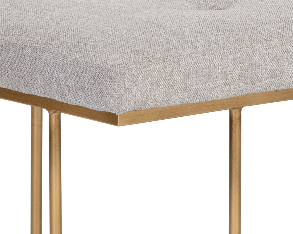 Sunpan Maverick Bench - Bravo Black / Heather Grey / Eclipse White