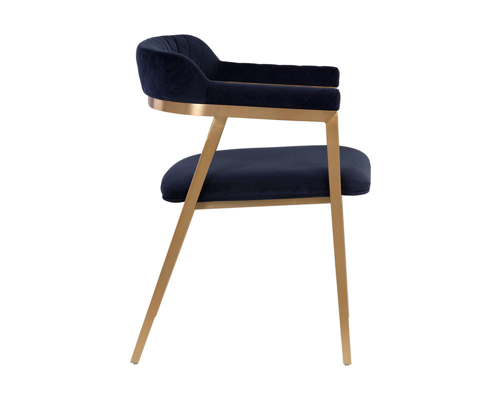 Sunpan Paisley Dining Armchair - Abbington Navy