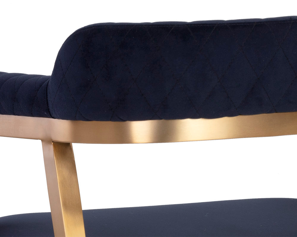 Sunpan Paisley Dining Armchair - Abbington Navy