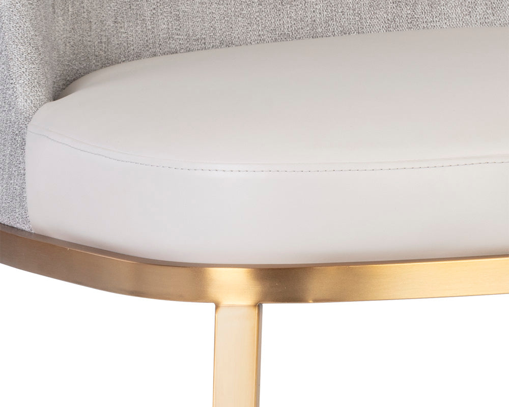 Sunpan Dover Lounge Chair - Bravo Portabella And Sparrow Grey/Napa Stone And Polo Club Stone