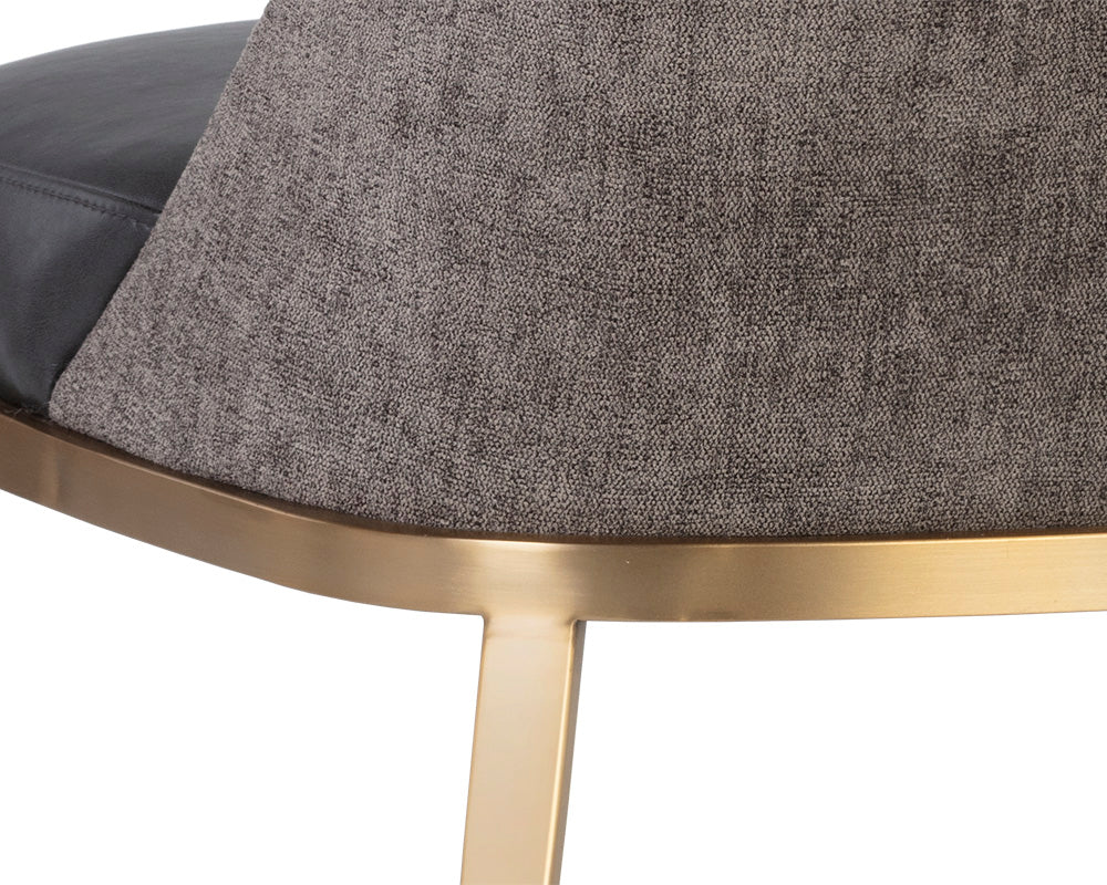 Sunpan Dover Lounge Chair - Bravo Portabella And Sparrow Grey/Napa Stone And Polo Club Stone