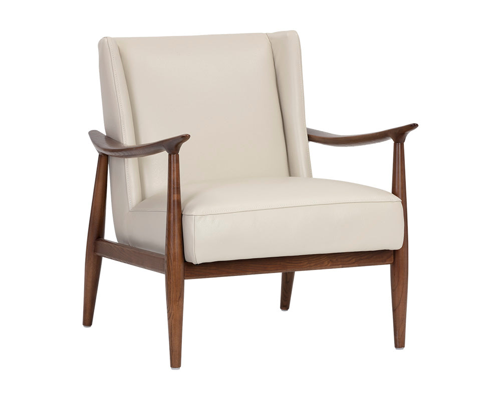 Sunpan Azella Lounge Chair - Manchester Stone Leather