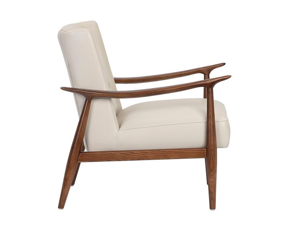 Sunpan Azella Lounge Chair - Manchester Stone Leather