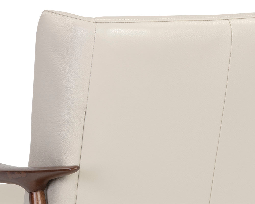 Sunpan Azella Lounge Chair - Manchester Stone Leather
