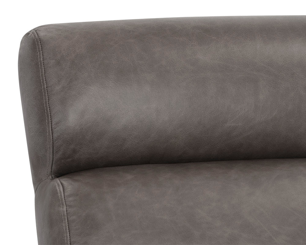 Sunpan Ellison Lounge Chair - Marseille Camel/Concrete Leather