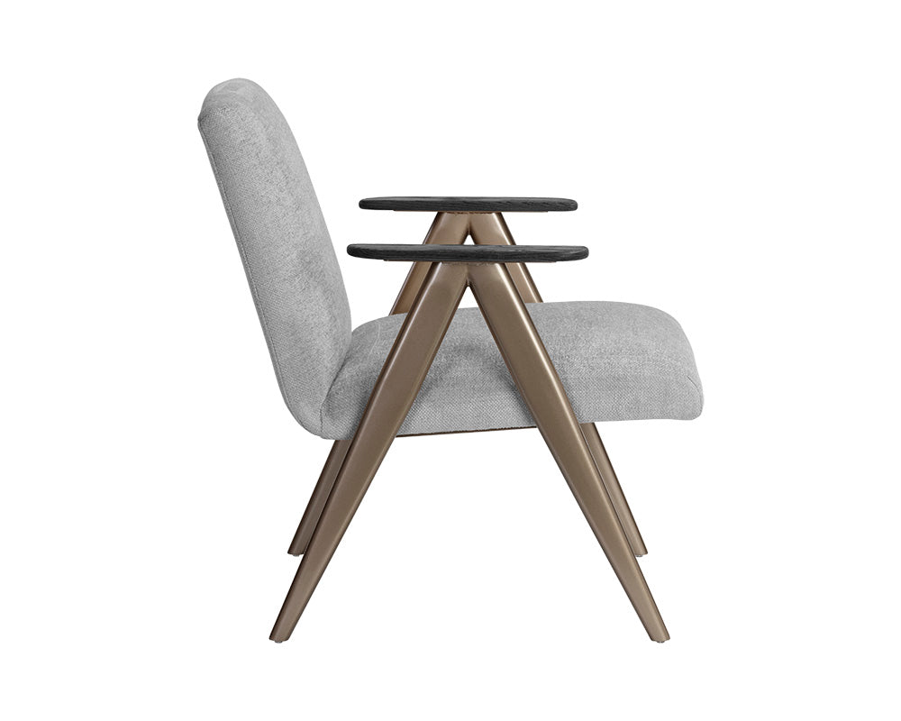 Sunpan Baldwin Lounge Chair in San Remo Winter Cloud