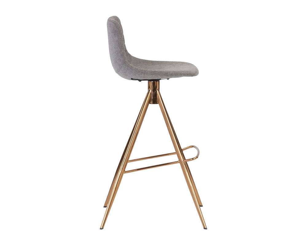 Sunpan Andres Swivel Barstool - Belfast Koala Grey