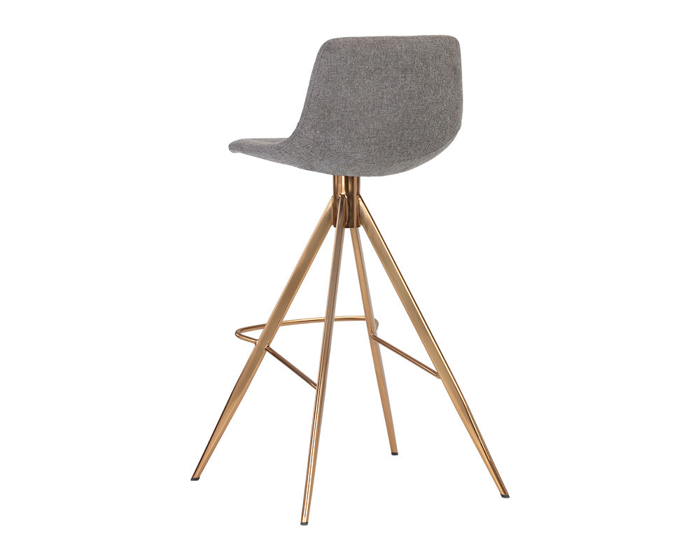 Sunpan Andres Swivel Barstool - Belfast Koala Grey