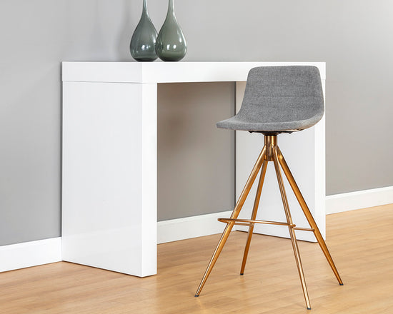 Sunpan Andres Swivel Barstool - Belfast Koala Grey