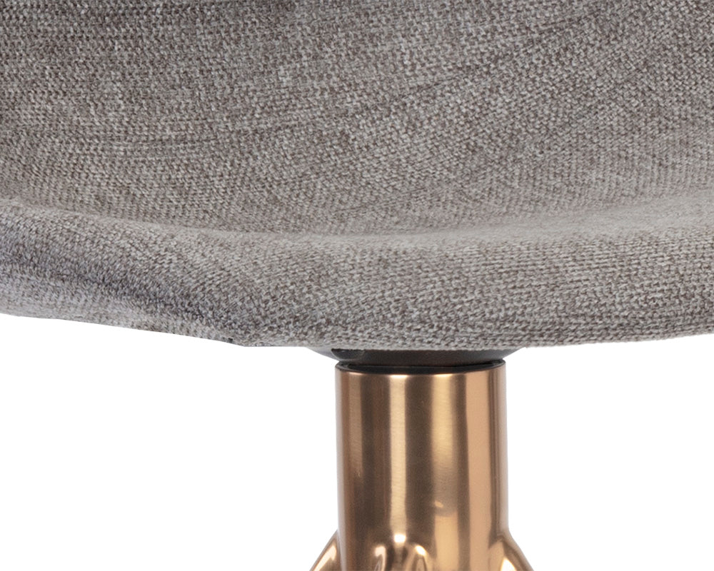 Sunpan Andres Swivel Barstool - Belfast Koala Grey