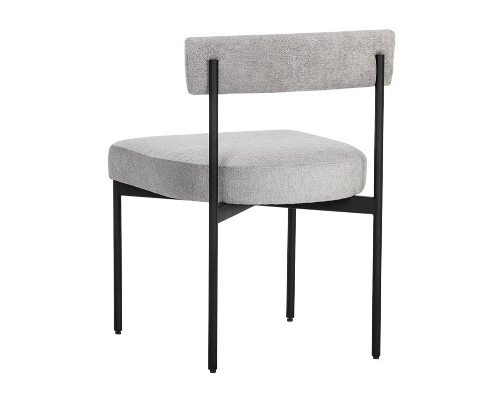 Sunpan Seneca Dining Chair - Antique Brass - Arena Cement/Arena Navy/Velvet Blush/Velvet Slate/Polo Club Stone