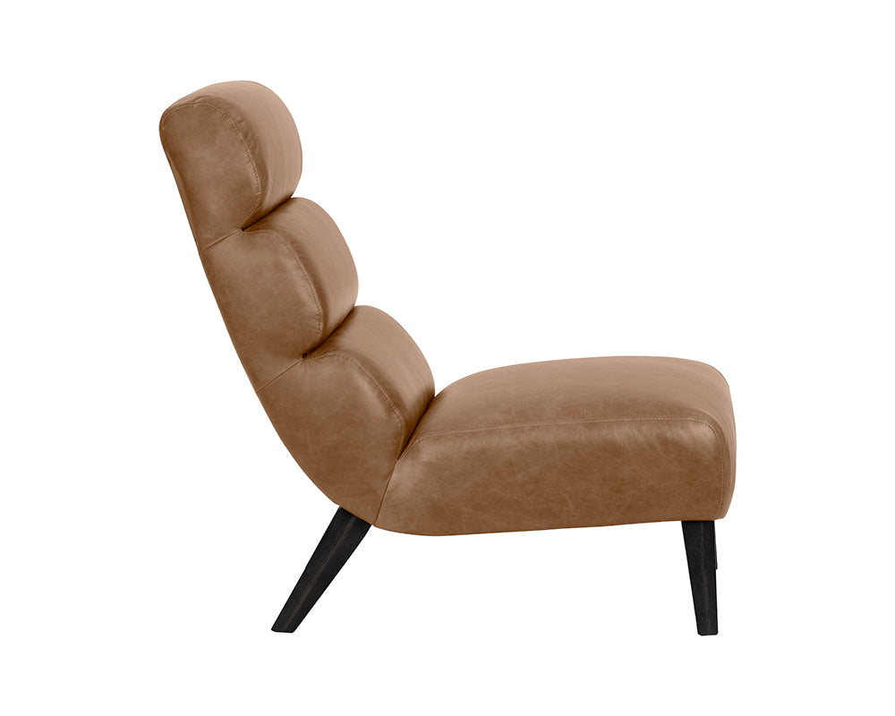Sunpan Ellison Lounge Chair - Marseille Camel/Concrete Leather