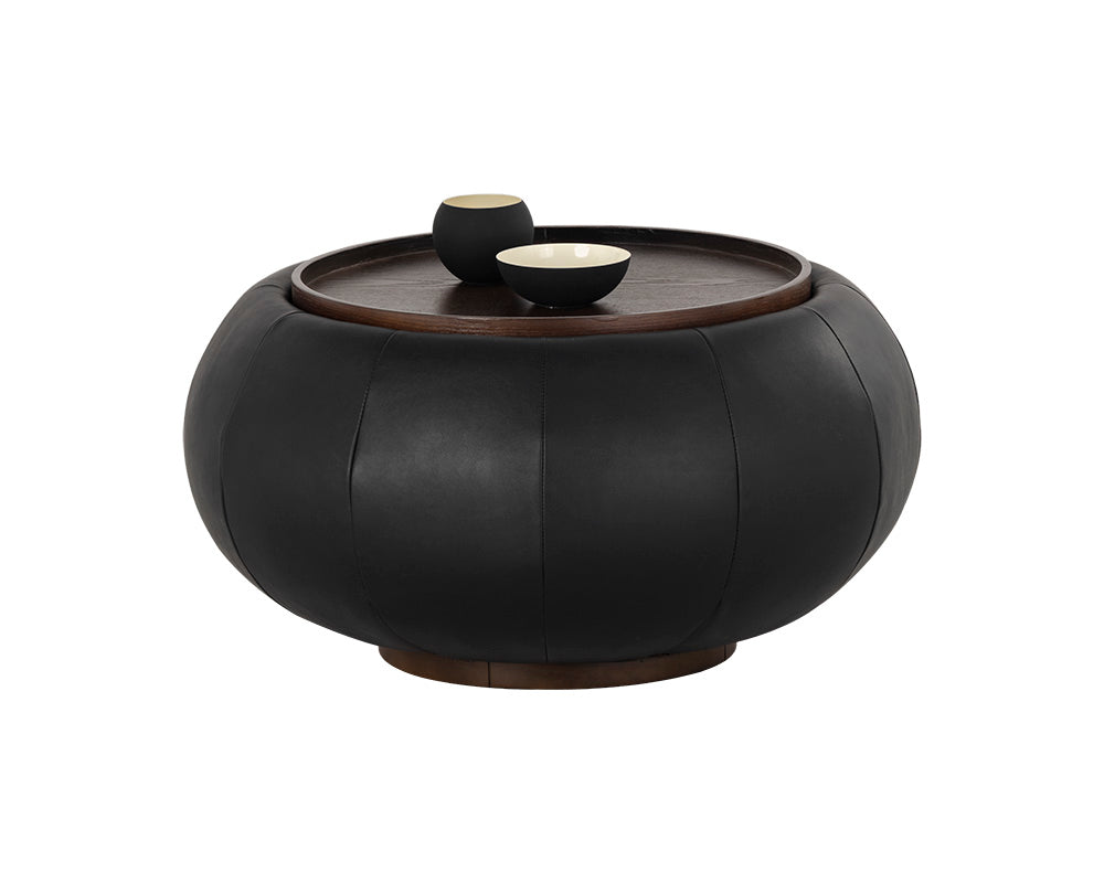 Sunpan Zenzi End Table - Bravo Black/Polo Club Stone