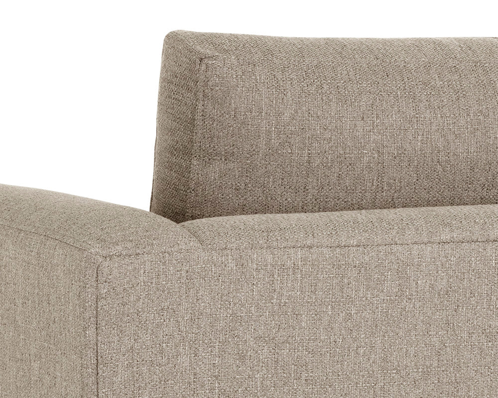 Sunpan Byward Sofa In Liv Smoke/Wicker