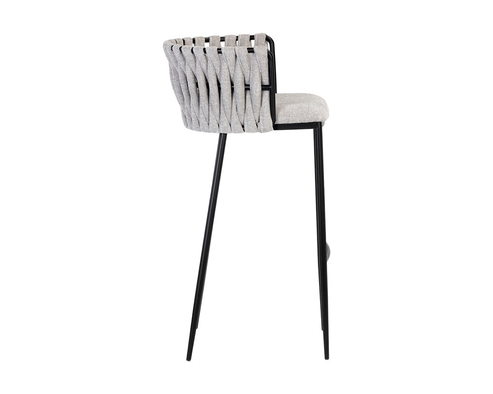 Sunpan Sarai Barstool - Belfast Heather Grey/Belfast Koala Grey