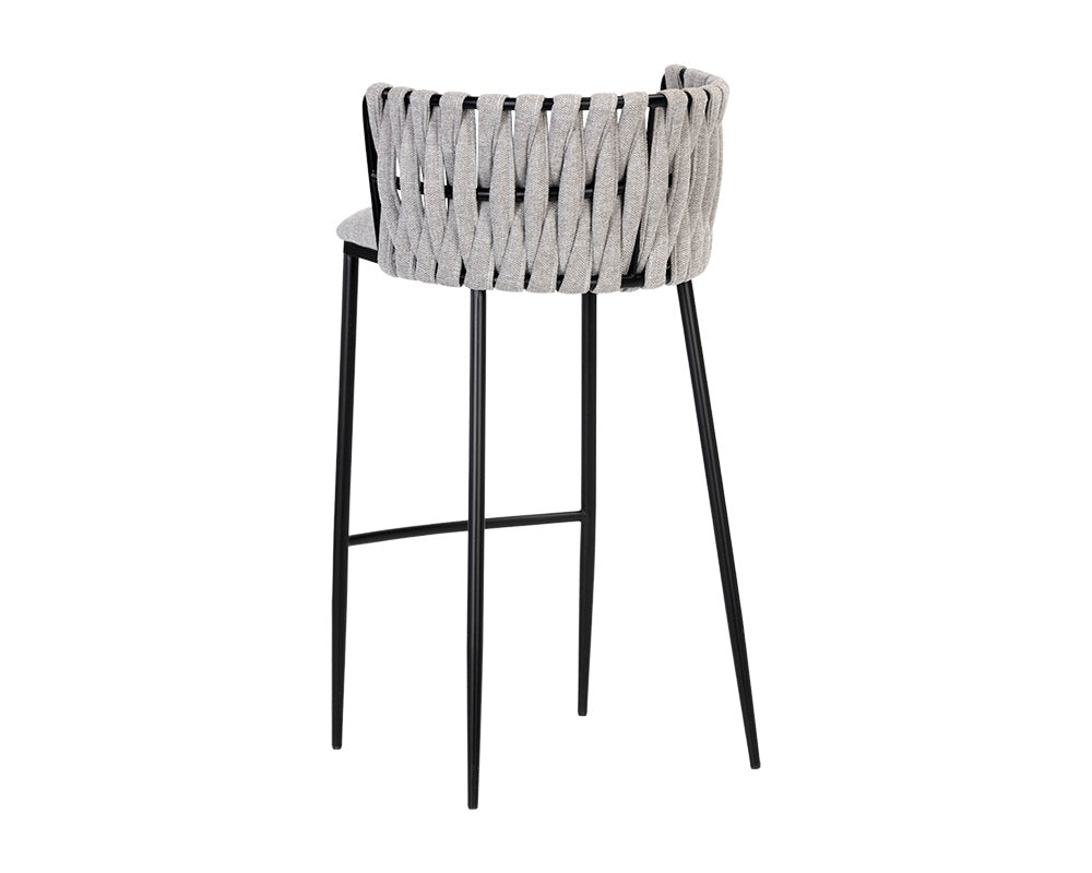 Sunpan Sarai Barstool - Belfast Heather Grey/Belfast Koala Grey